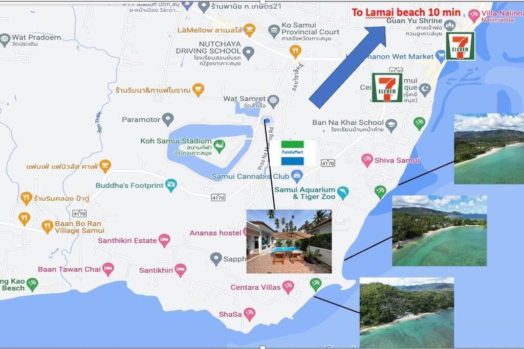 Holiday House Near Lamai With Swimming Pool. 2 Bedrooms Amphoe Koksamui Exterior photo